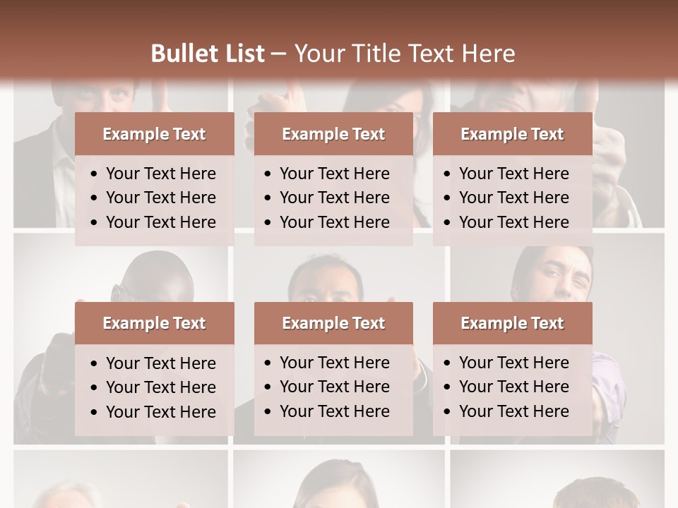 Mixed Orient Hand PowerPoint Template