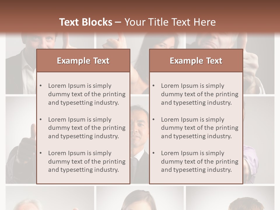 Mixed Orient Hand PowerPoint Template