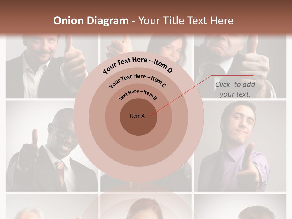 Mixed Orient Hand PowerPoint Template