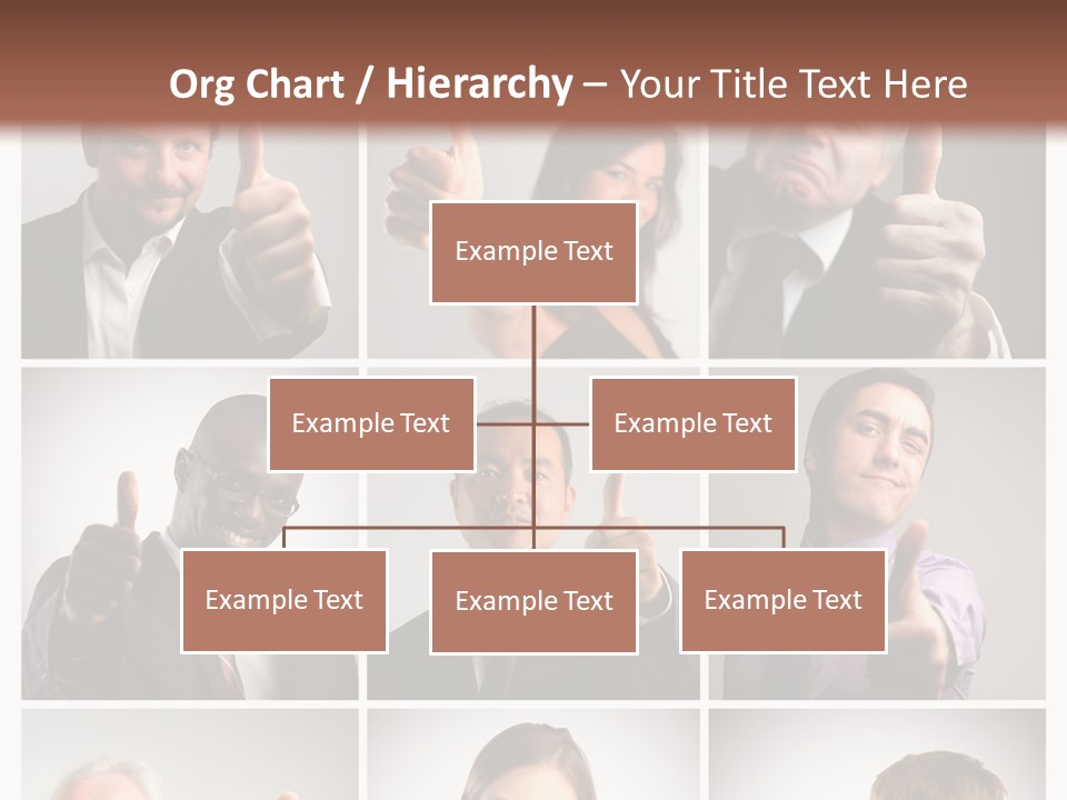 Mixed Orient Hand PowerPoint Template