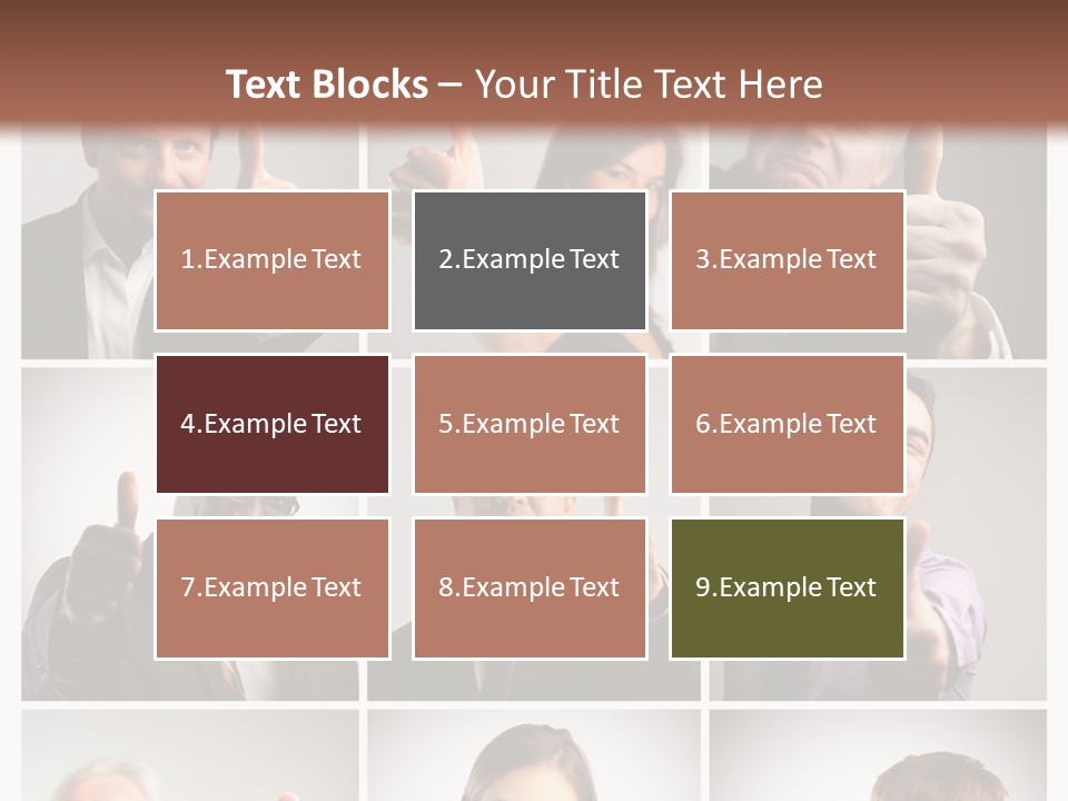 Mixed Orient Hand PowerPoint Template