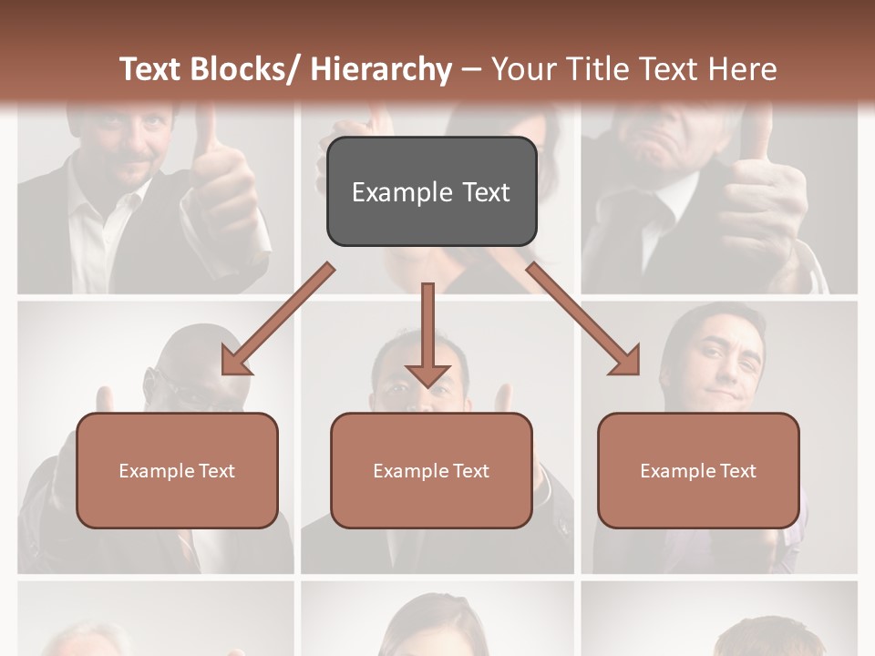 Mixed Orient Hand PowerPoint Template