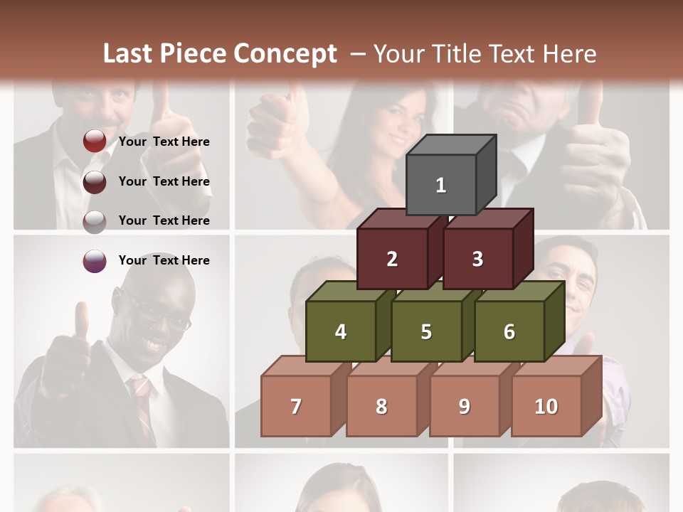 Mixed Orient Hand PowerPoint Template