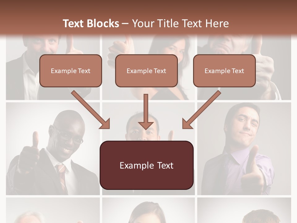 Mixed Orient Hand PowerPoint Template