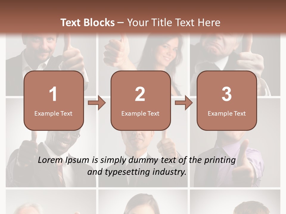 Mixed Orient Hand PowerPoint Template
