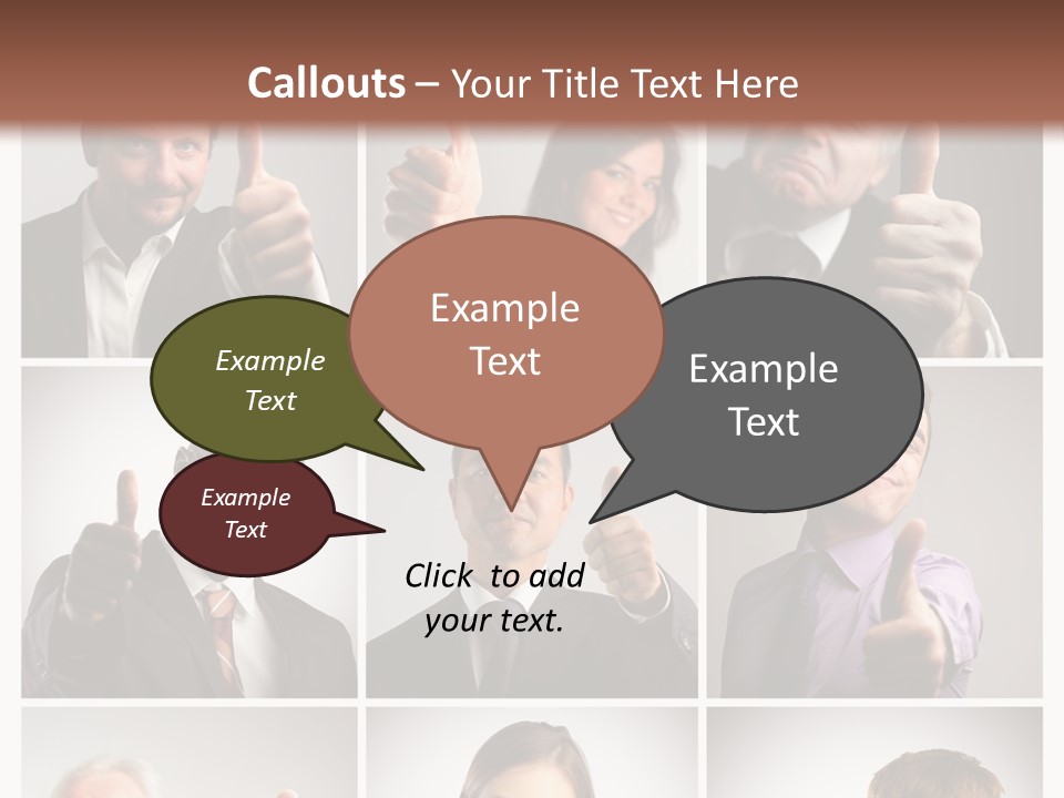 Mixed Orient Hand PowerPoint Template