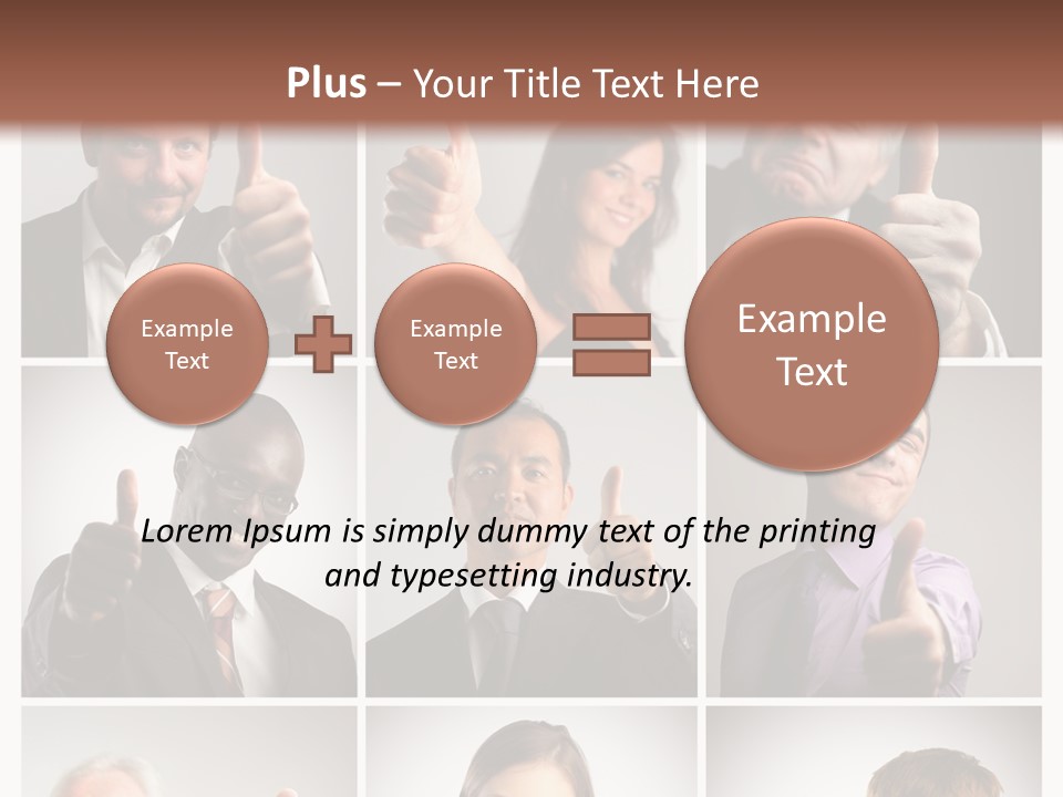 Mixed Orient Hand PowerPoint Template
