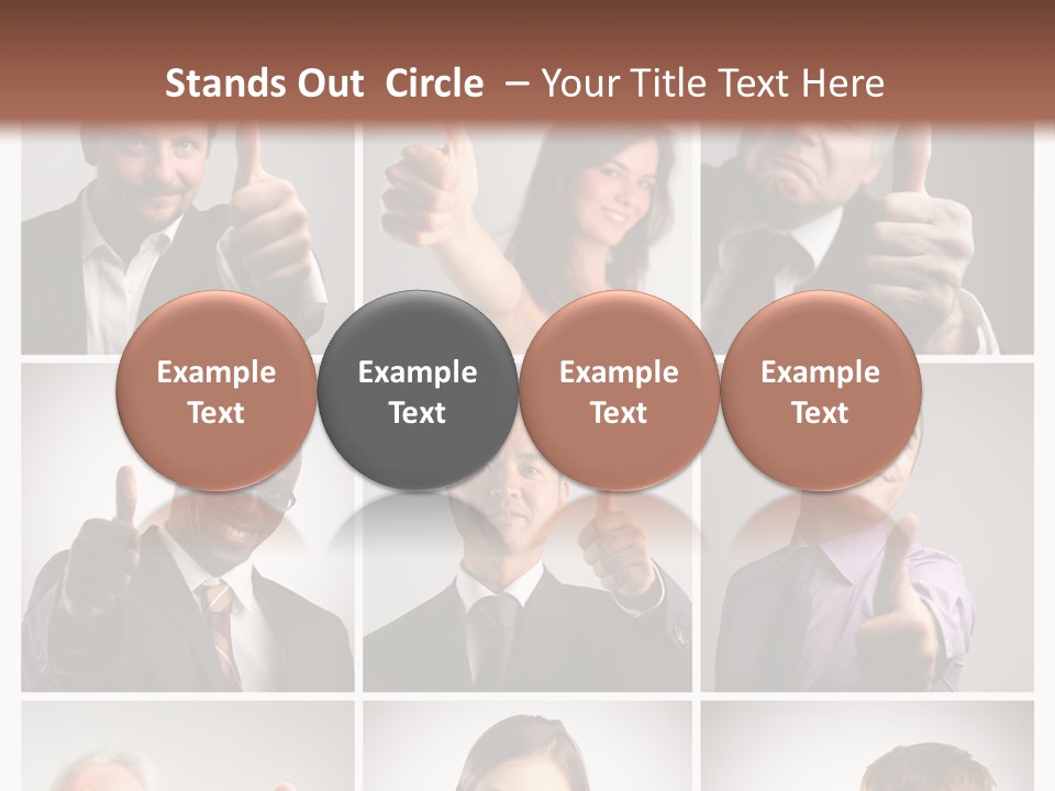 Mixed Orient Hand PowerPoint Template