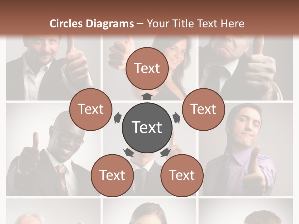 Mixed Orient Hand PowerPoint Template