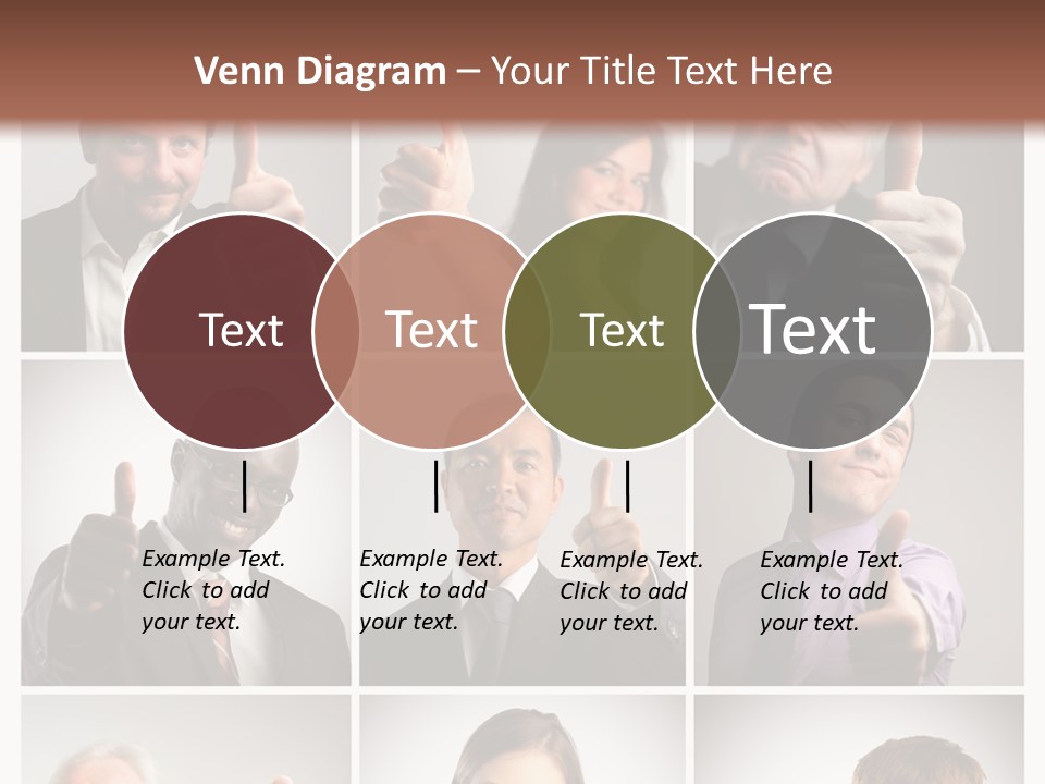 Mixed Orient Hand PowerPoint Template