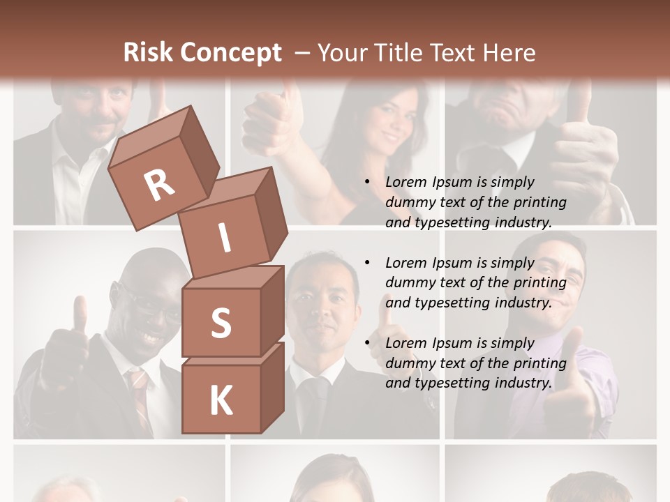 Mixed Orient Hand PowerPoint Template