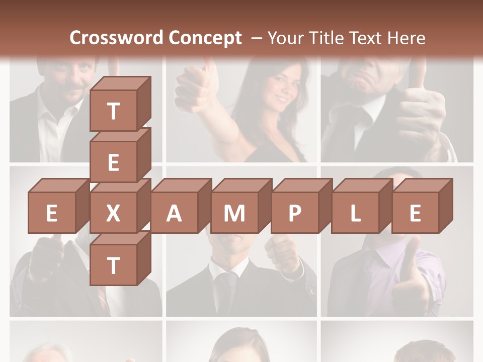 Mixed Orient Hand PowerPoint Template