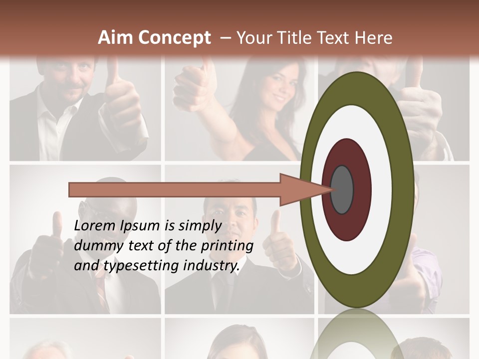 Mixed Orient Hand PowerPoint Template