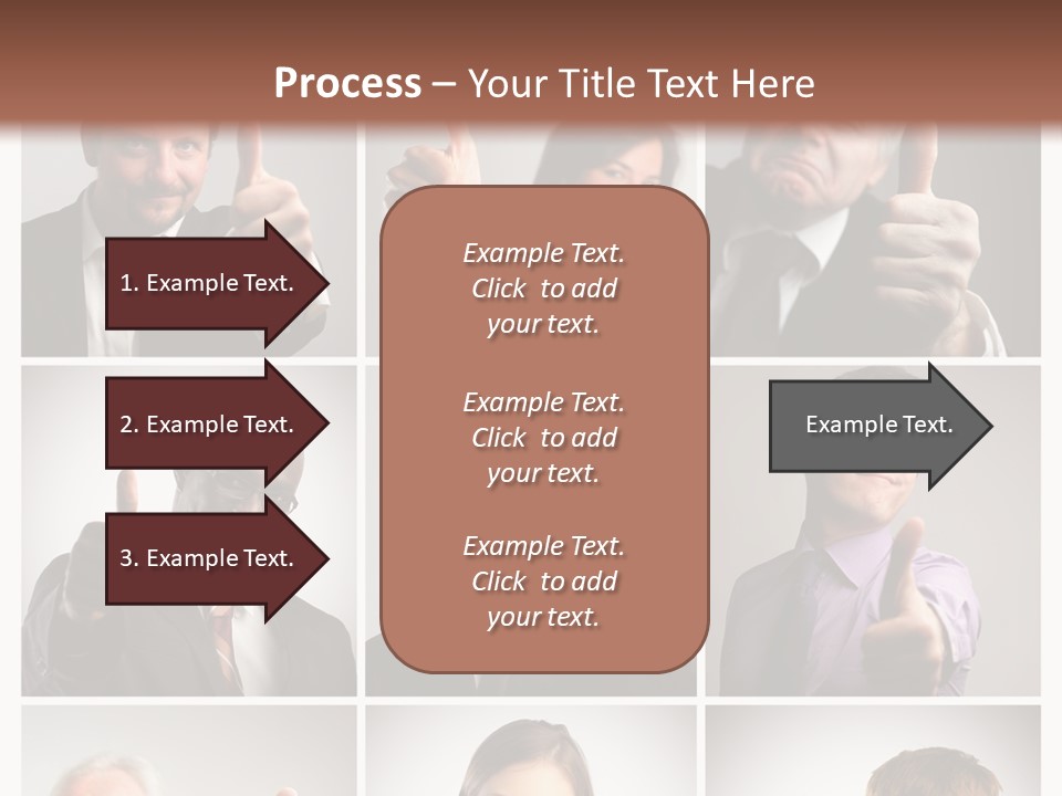 Mixed Orient Hand PowerPoint Template