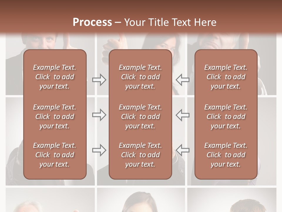 Mixed Orient Hand PowerPoint Template