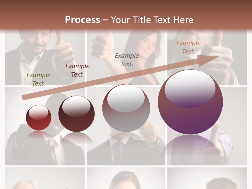 Mixed Orient Hand PowerPoint Template