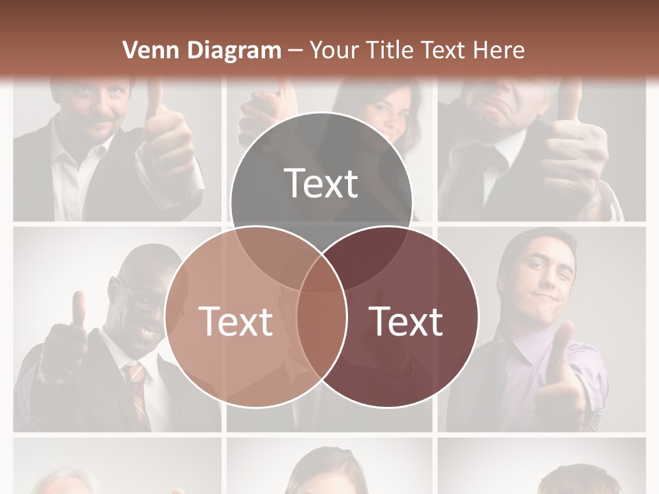 Mixed Orient Hand PowerPoint Template