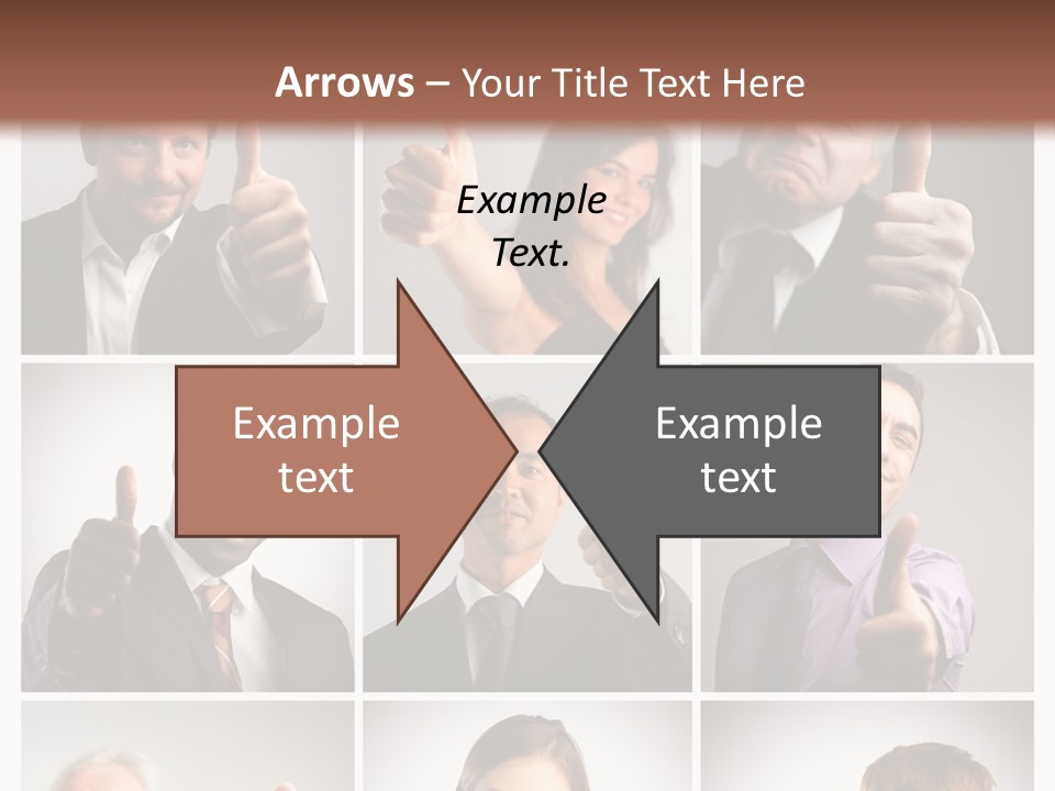 Mixed Orient Hand PowerPoint Template