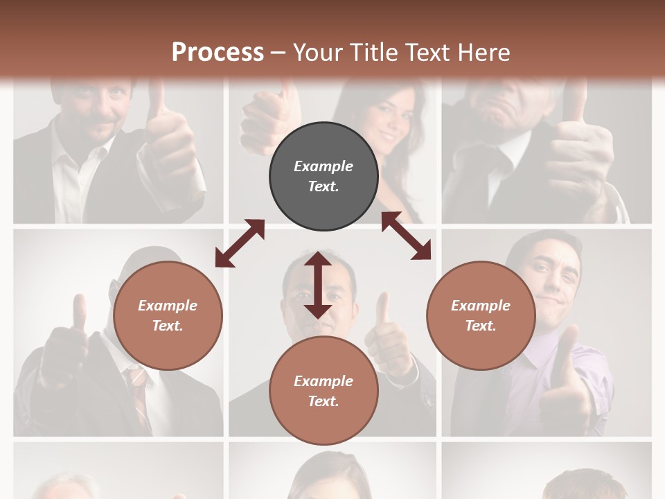Mixed Orient Hand PowerPoint Template