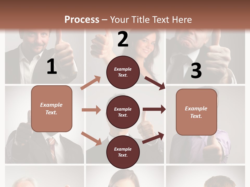 Mixed Orient Hand PowerPoint Template