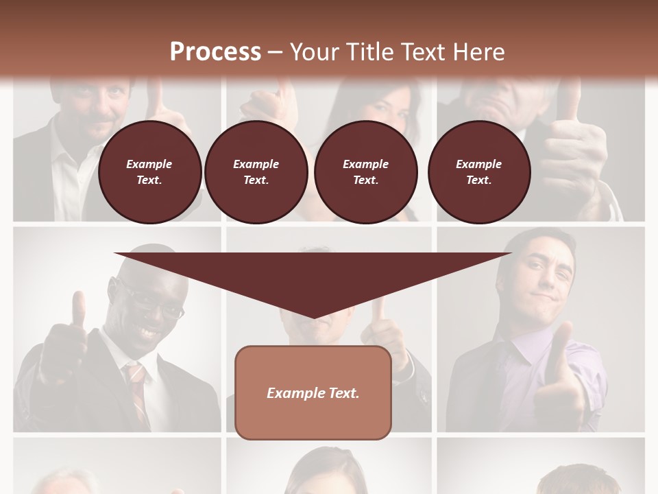Mixed Orient Hand PowerPoint Template