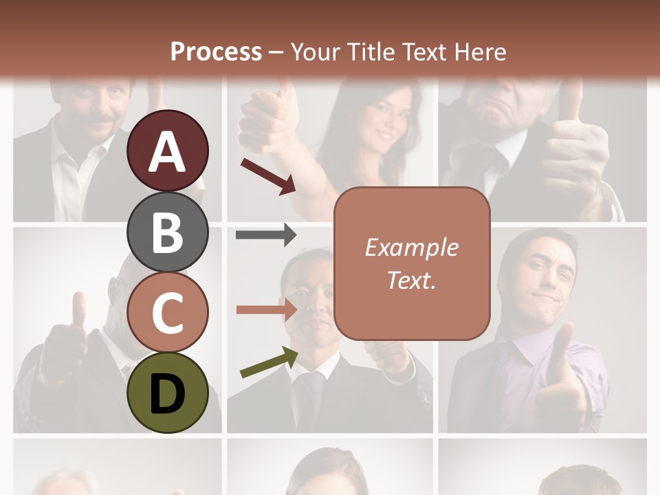 Mixed Orient Hand PowerPoint Template
