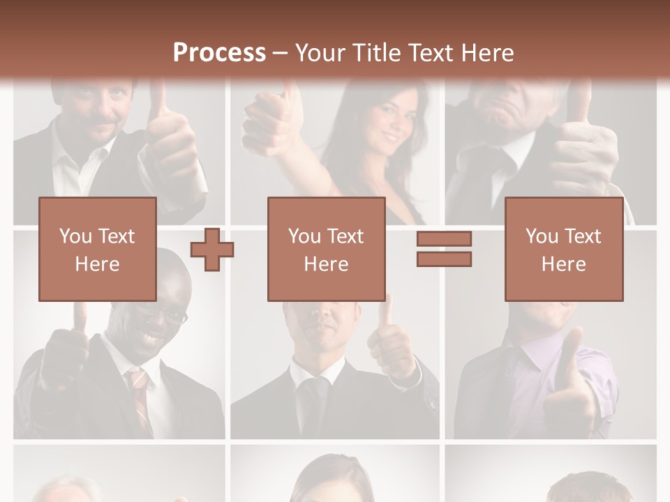 Mixed Orient Hand PowerPoint Template