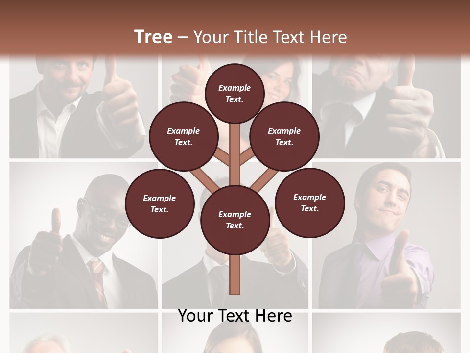 Mixed Orient Hand PowerPoint Template