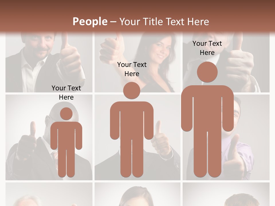 Mixed Orient Hand PowerPoint Template