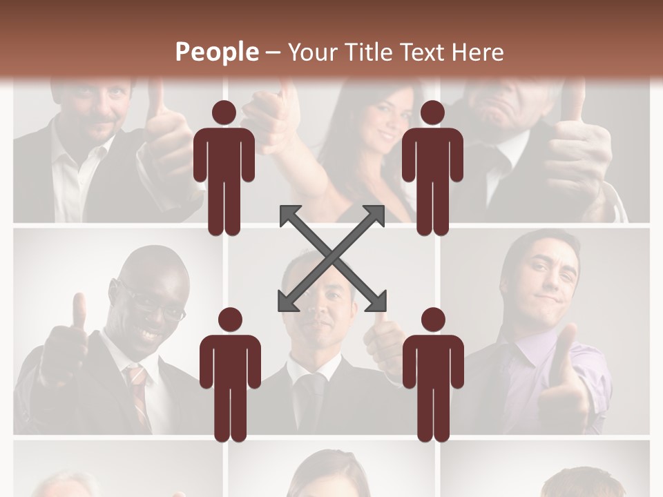 Mixed Orient Hand PowerPoint Template