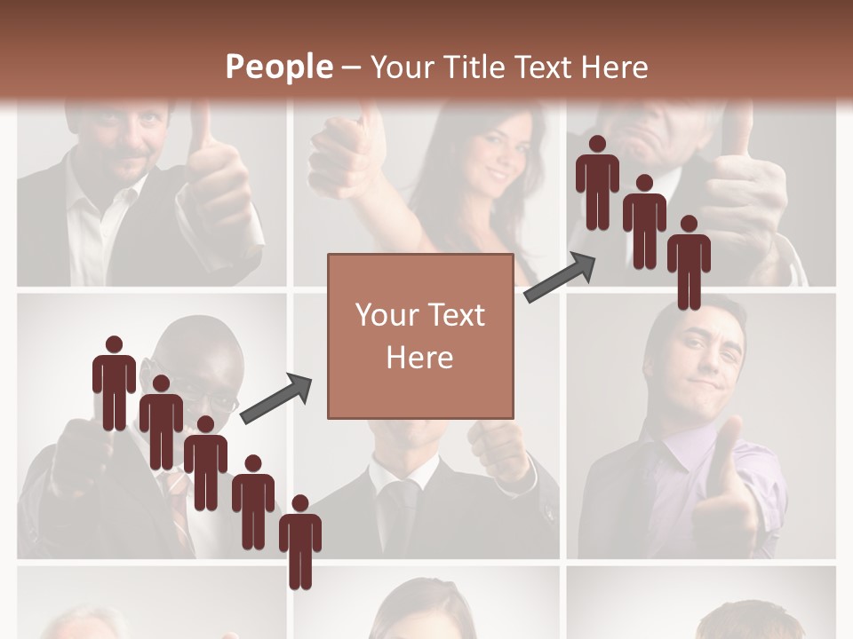 Mixed Orient Hand PowerPoint Template