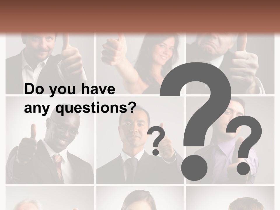 Mixed Orient Hand PowerPoint Template