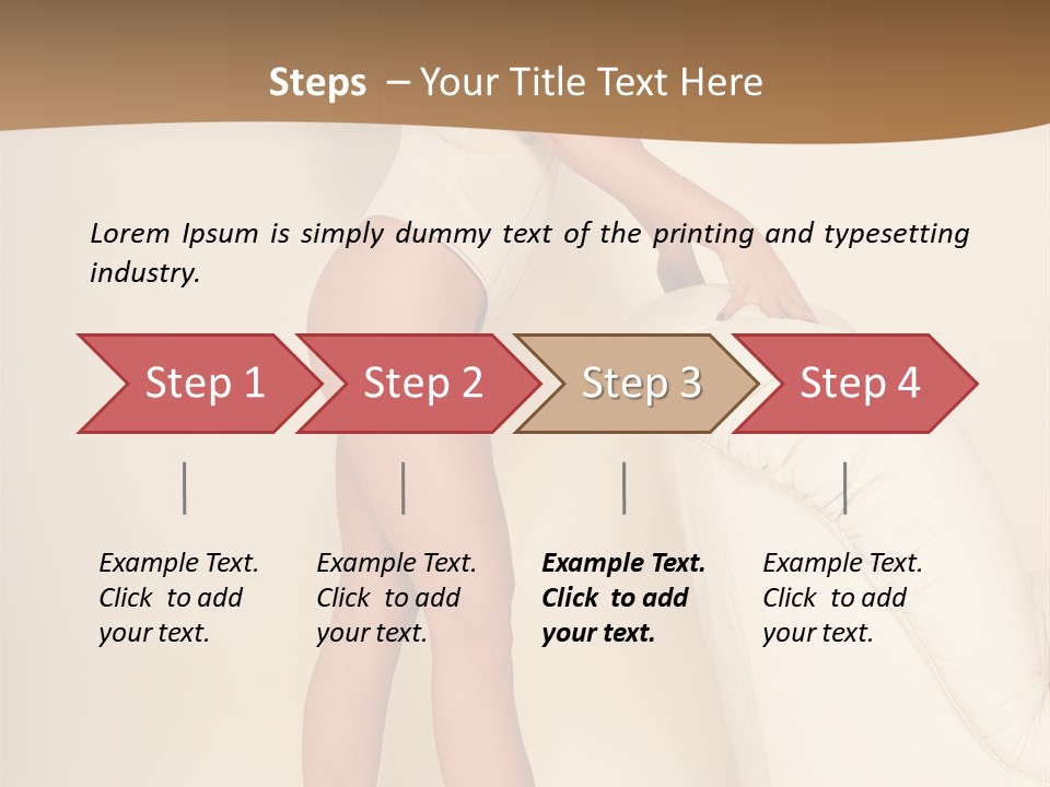 Wellbeing Tiptoe Profile PowerPoint Template
