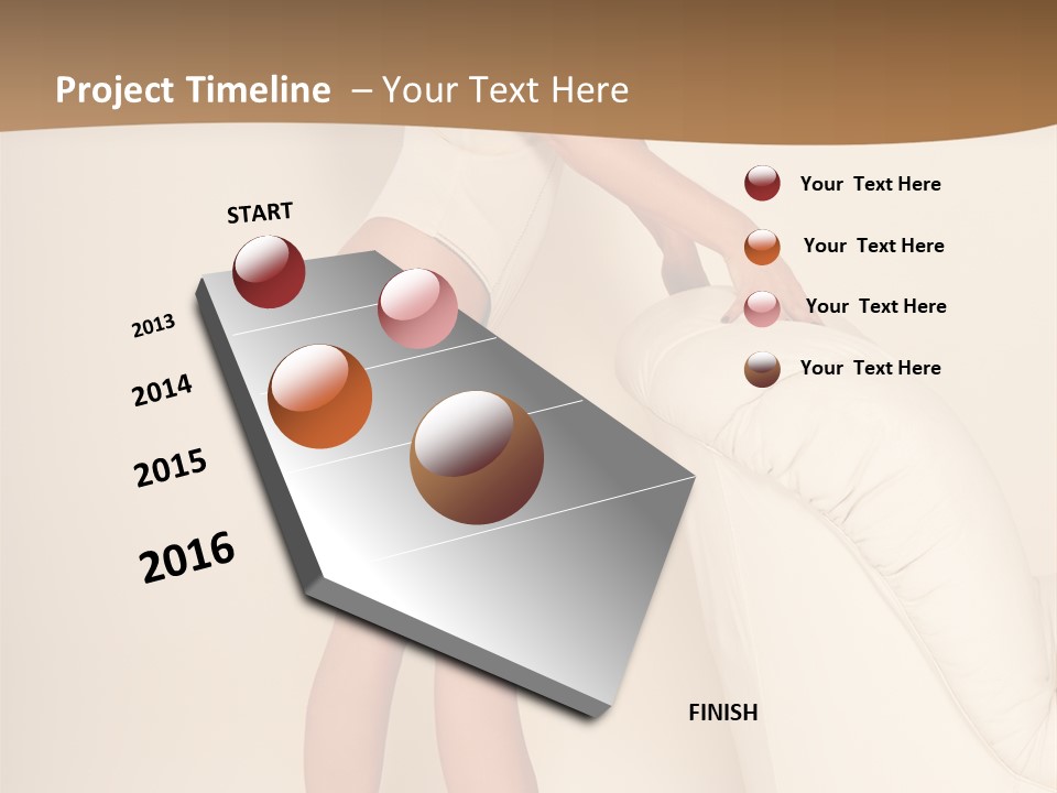 Wellbeing Tiptoe Profile PowerPoint Template