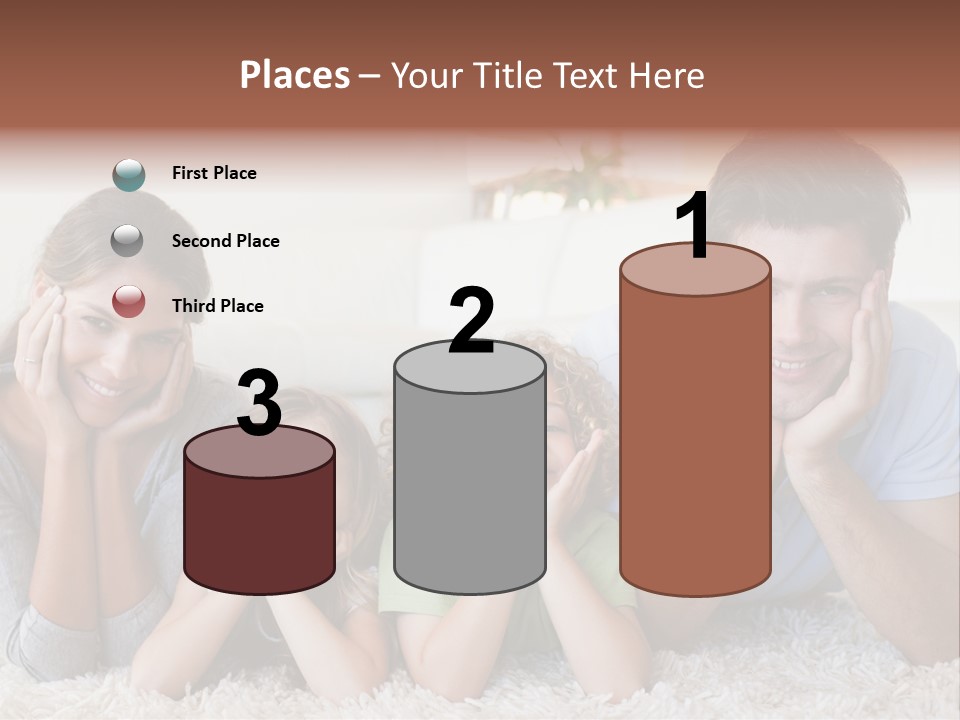 Caucasian Resting Lay PowerPoint Template