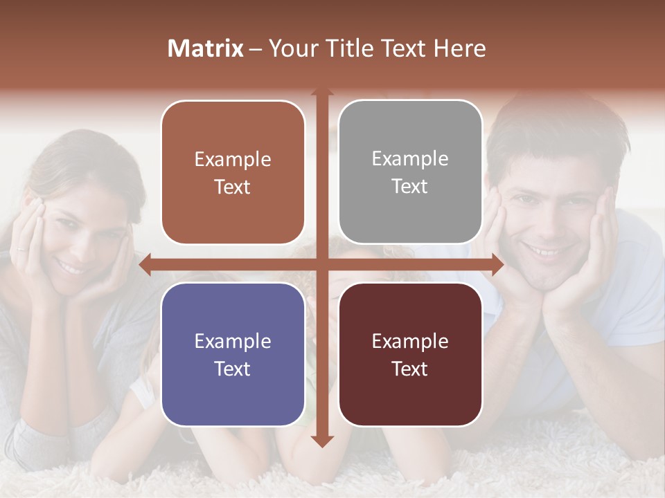 Caucasian Resting Lay PowerPoint Template