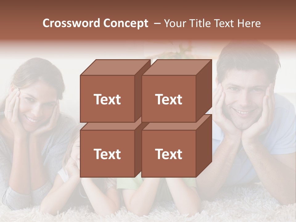 Caucasian Resting Lay PowerPoint Template