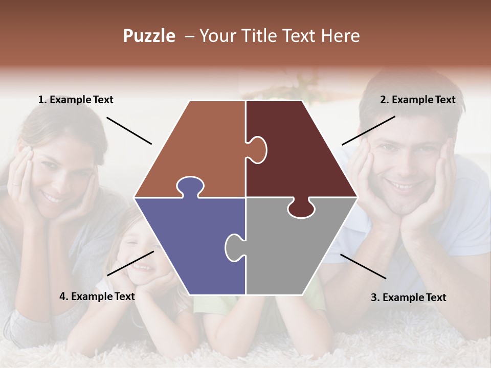 Caucasian Resting Lay PowerPoint Template