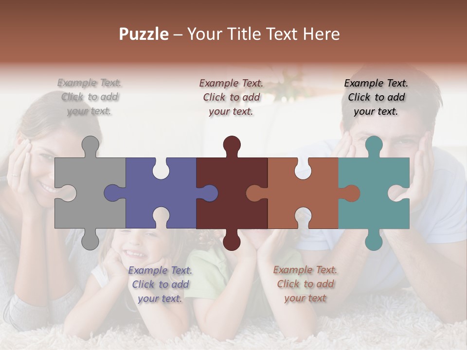 Caucasian Resting Lay PowerPoint Template