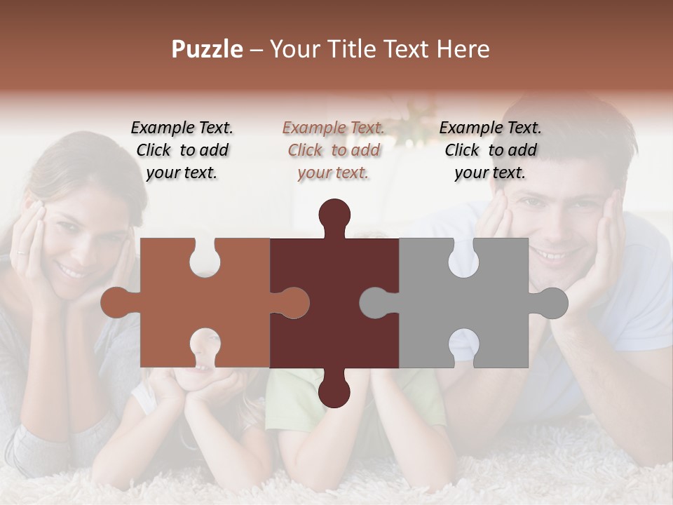 Caucasian Resting Lay PowerPoint Template