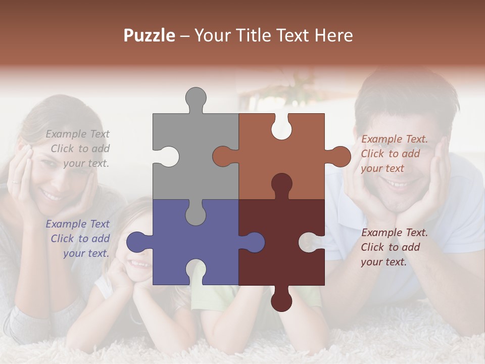Caucasian Resting Lay PowerPoint Template