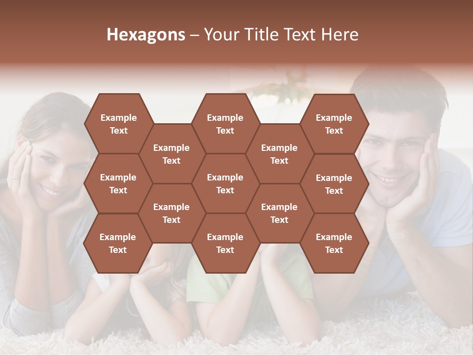 Caucasian Resting Lay PowerPoint Template