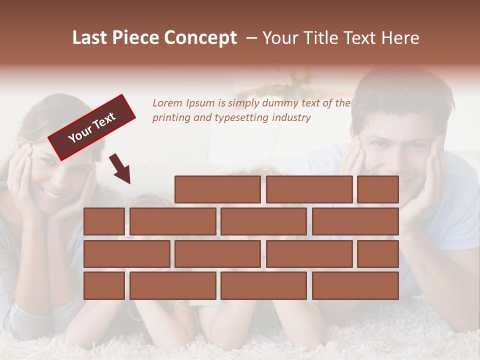 Caucasian Resting Lay PowerPoint Template
