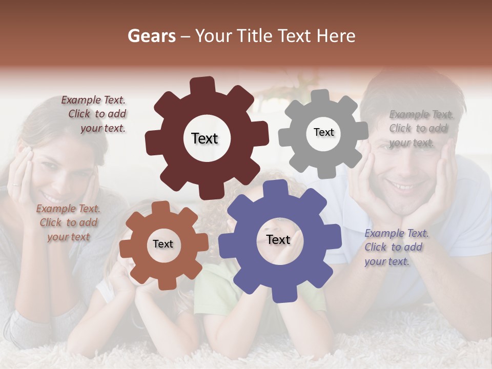 Caucasian Resting Lay PowerPoint Template