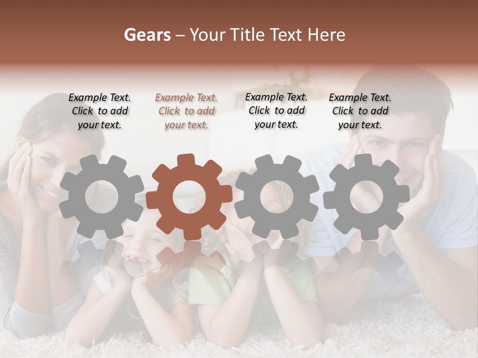 Caucasian Resting Lay PowerPoint Template