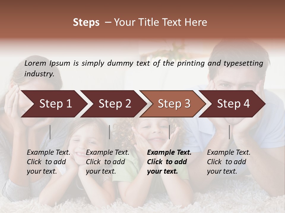 Caucasian Resting Lay PowerPoint Template