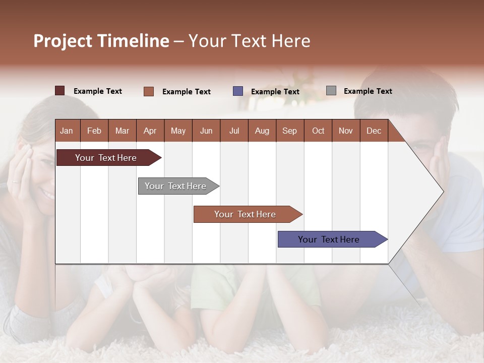 Caucasian Resting Lay PowerPoint Template