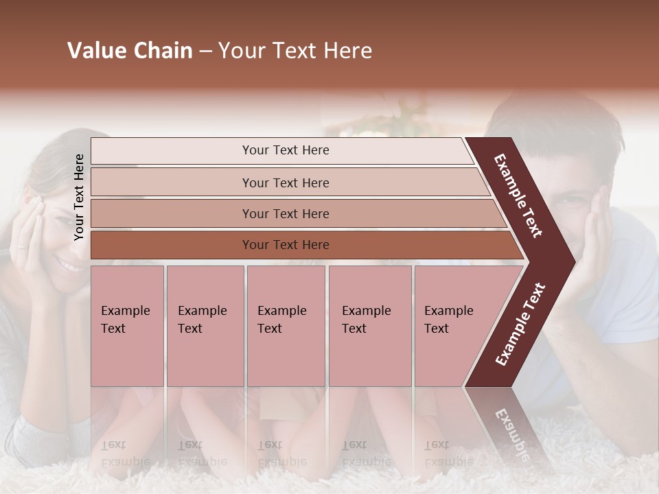 Caucasian Resting Lay PowerPoint Template