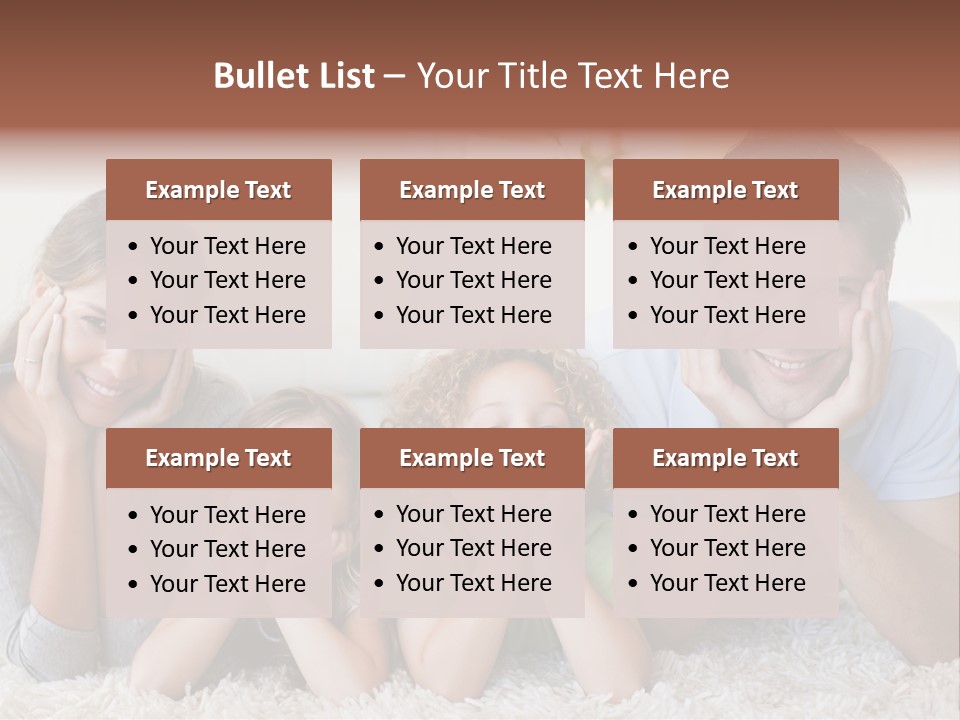 Caucasian Resting Lay PowerPoint Template