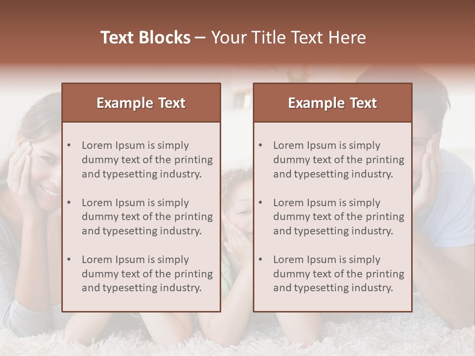 Caucasian Resting Lay PowerPoint Template